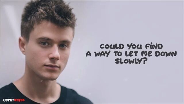 Alec Benjamin - Let Me Down Slowly ( Lyrics Video )