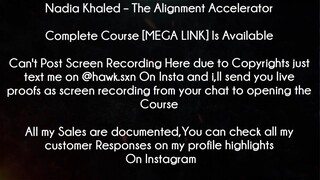 Nadia Khaled Course The Alignment Accelerator download