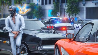 JACKY TORETTO vs POLICE - DODGE CHARGER RT ! GTA V ROLEPLAY