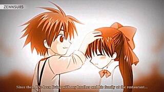 Cute trap anime kiss scene