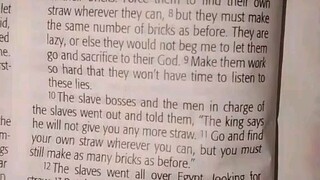 Daily Verse.                  Exodus 5:6-11