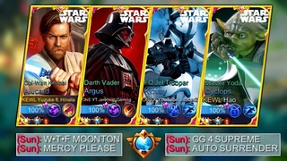 4 New Revamp Star Wars Skin in One Team! 😱 | 10x Savage Super Aggressive Team! 🔥 (Enemy Shocked! 😱)