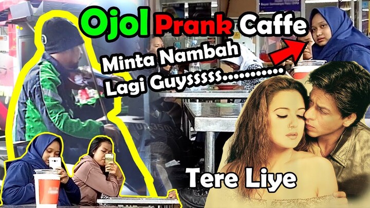 Ojol nge prank cafe lagi. Ehh malah minta nambah lagi. Bawain lagu Tere Liye india.