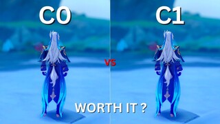 C1 Neuvillette Worth It ?? || C0 Vs C1 || [Genshin Impact]