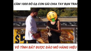 Cầm 1000$ gạ gái chia tay bạn trai part 5 #giaitri