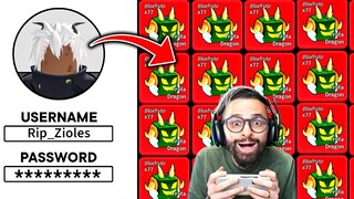 INVADI A CONTA DO PRIMEIRO YOUTUBER DE BLOX FRUITS