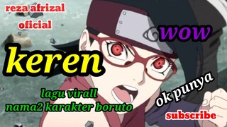 Lagu untuk kamu versi nama nama karakter boruto