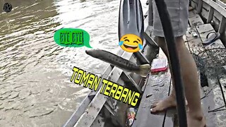 Kejadian lucu saat mancing toman