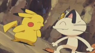 Pikachu and Meowth have always been good friends