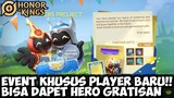 EVENT KHUSUS PLAYER BARU!! BISA DAPETIN HERO DAN VOUCHER SKIN DENGAN GRATIS | HONOR OF KINGS