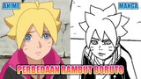 Perbedaan Rambut Boruto di Anime dan Manga