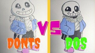 Dos And Donts Drawing Sans Very Easy Cách Vẽ Sans Đơn Giản không Lỗi