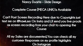 Nancy Duarte  course - Slide Design download