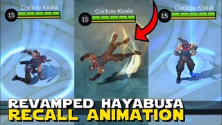 REVAMPED HAYABUSA RECALL ANIMATION! | USES ANIME SUMMONING JUTSU NARUTO? | MOBILE LEGENDS ADVANCED