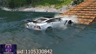 Siêu xe vs cầu khúc gỗ vs nước sâu! – BeamNG.Drive #game #gta5