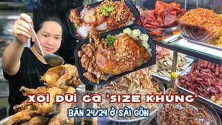 Đập hộp phần xôi ĐÙI GÀ SIZE KHỦNG bán 24/24 ở Tân Phú| Địa điểm ăn uống