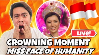 ATEBANG LIVE REACTION | CROWNING MOMENT OF MISS FACE OF HUMANITY 2022 NADIA TJOA #missfaceofhumanity