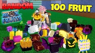 Blox Fruit - Thử Thách RANDOM 100 Trái Ác Quỷ Tìm LEOPARD in Roblox