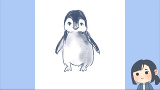 Menggambar Pinguin