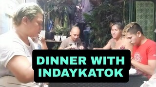 DINNER WITH INDAYKATOK AT MGA BOYS|SAYA NG BONDING KAINAN @Inday Katok