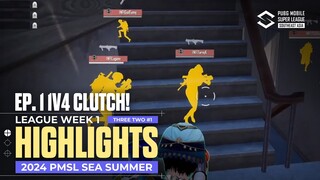 1V4 CLUTCH?! | WEEK 1 HIGHLIGHTS | 2024 PMSL SEA SUMMER