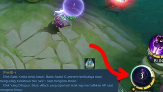 SKILL 1 GUINEVERE NAMBAH HP, PASIF NYA JADI KURANGI COOLDOWN SKILL 1 - UPDATE MOBILE LEGENDS