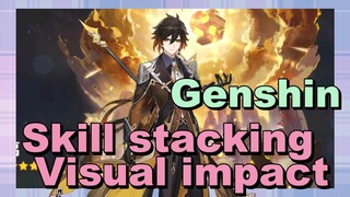 Skill stacking Visual impact