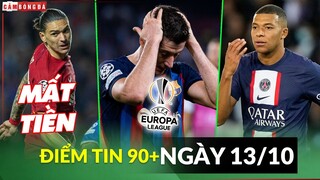 Điểm tin tối 13/10 | Liverpool mất tiền vì Nunez; 99% Barca xuống C2; Mbappe có thể tự do rời PSG