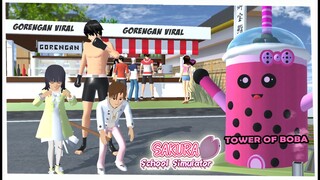 GARA GARA TUKANG GORENGAN VIRAL TOWER OF BOBBA SAKURA SCHOOL SIMULATOR