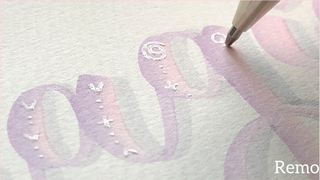 [Calligraphy][Vlog]English flourish handwriting|brush lettering