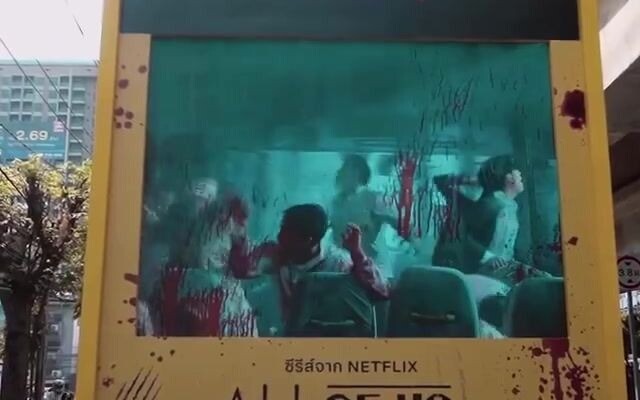 Netflix really knows how to have fun! They literally took the school bus from "All of Us Are Dead" a