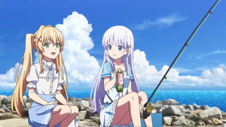 The first encounter between Sister Watermelon Stick and Sister Marshmallow is so abstract