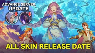 NEW UPDATE FOR SKIN DATES AND CANCELLED BUFFS AND CHANGES