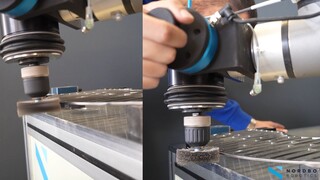 Mimic: Deburring application | Nordbo Robotics