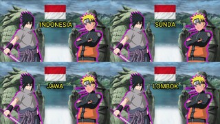 Parody 4 Bahasa || Naruto vs Sasuke Saling Ejek 😂