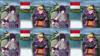 Parody 4 Bahasa || Naruto vs Sasuke Saling Ejek 😂