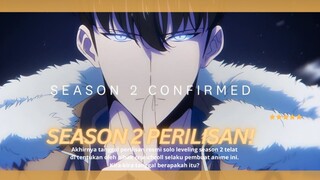 AKHIRNYA JADWAL RESMI PERILISAN SOLO LEVELING SEASOON 2 MUNCUL !!