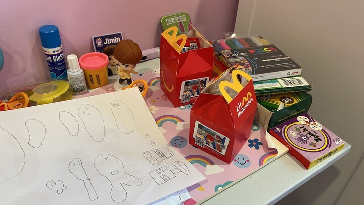 Scanning my Happy Meal toys QR codes!