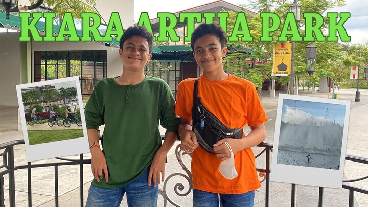 BAGUS BANGET!! Liat Pertunjukan Air Mancur & Naik Sepeda Di Kiara Artha Park | #VacationTime