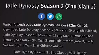 akhir nya Jade dynasty S2 RESMI RILIS TGL 24 FEBRUARI SABTU BESOK. AMPE LUMUTAN GW NUNGGU S2 NYA