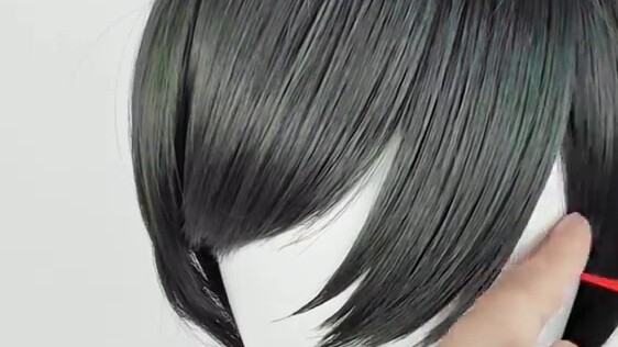 Manmei penjara biru wig master Rin cos tutorial penataan wig