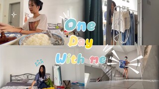 Vlog One day with me 🧺| อยู่หอ 1 วัน ทำอะไรบ้าง? | Ice cntc