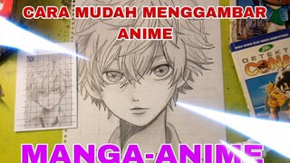 cara mudah menggambar anime/manga