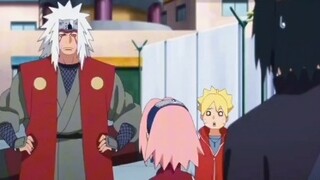 Sakura hampir mengenali Sasuke dari perjalanan waktu, tapi untungnya Jiraiya datang menyelamatkan.