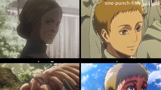 Characters that transform into Titans in Attack on Titan