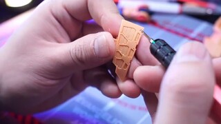 [Gundam GK Tutorial] How to use the line processing push knife