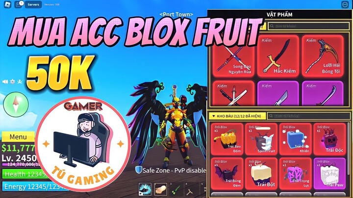 Roblox | Tú Gaming Dùng 50K Mua Được Acc Blox Fruit Có Yoru Leopard Mochi v2 Vĩnh Viễn Siêu Uy Tín