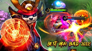 BEST AKAI BUILDS & EMBLEM 2022! (MUST TRY) | MLBB