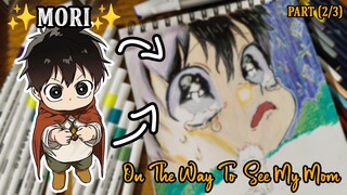 Drawing "My Little Baby Boy" 🥺❤ MORI ❤ || On The Way To See My Mom || Part (2/3)