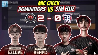 MIC CHECK DOMINATORS VS STM ELITE‼️ DUO INDO X DUO VIETNAM MENYALA ABANGKUH🔥